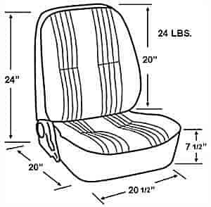 Scat 80-1400-51L - Procar Pro90 Series Lowback 1400 Seats