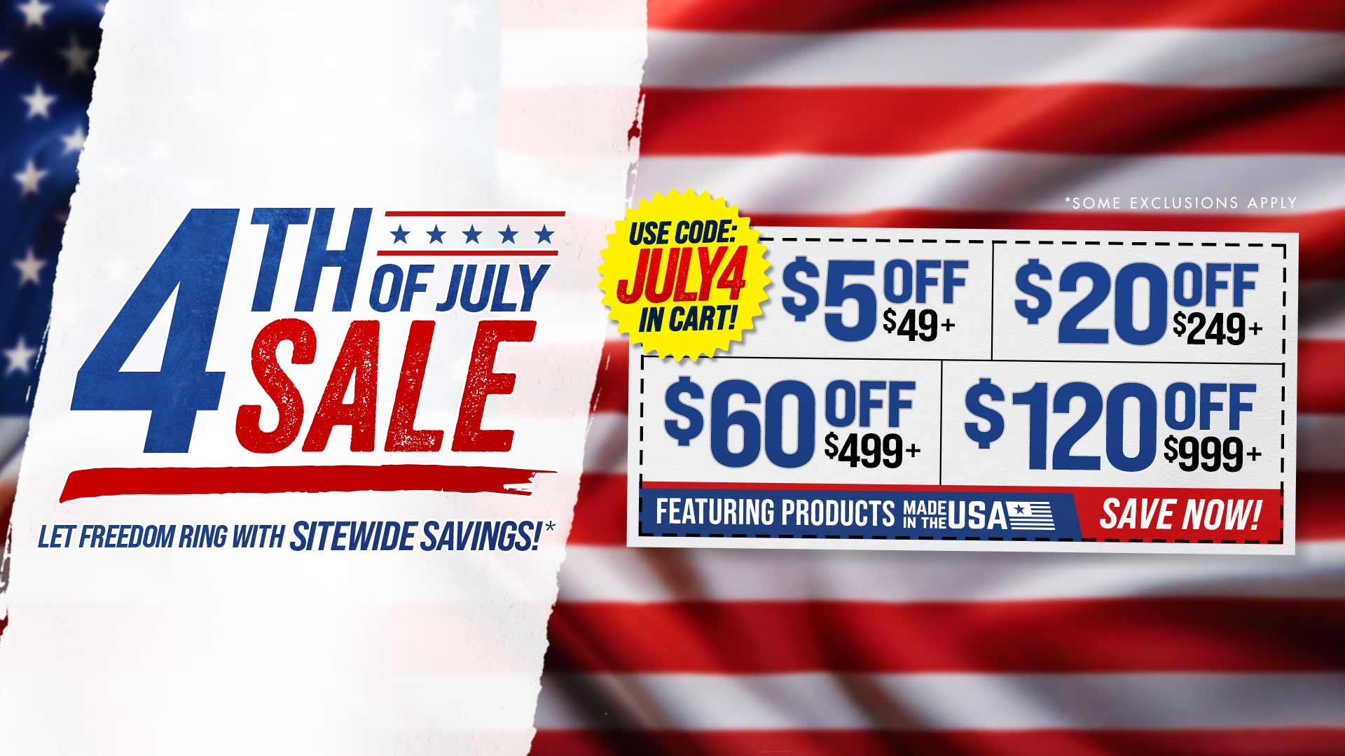 JEGS July 4th 2024 Promo