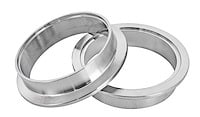 JEGS 30871: Stainless Steel Standard V-Band Clamp & Flanges 3 in