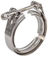 JEGS 30871: Stainless Steel Standard V-Band Clamp & Flanges 3 in