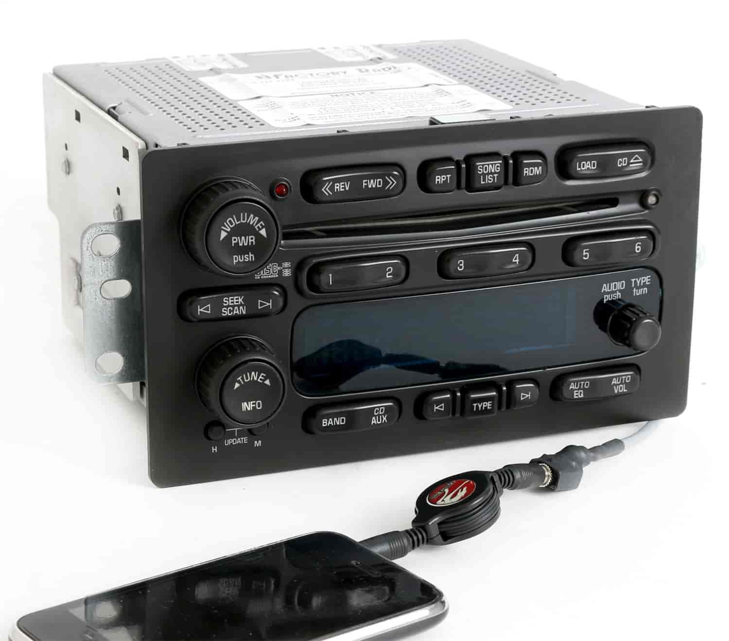 Replacement Radio w/3.5mm Auxiliary input for 2003-2005 GMC/Chevy
