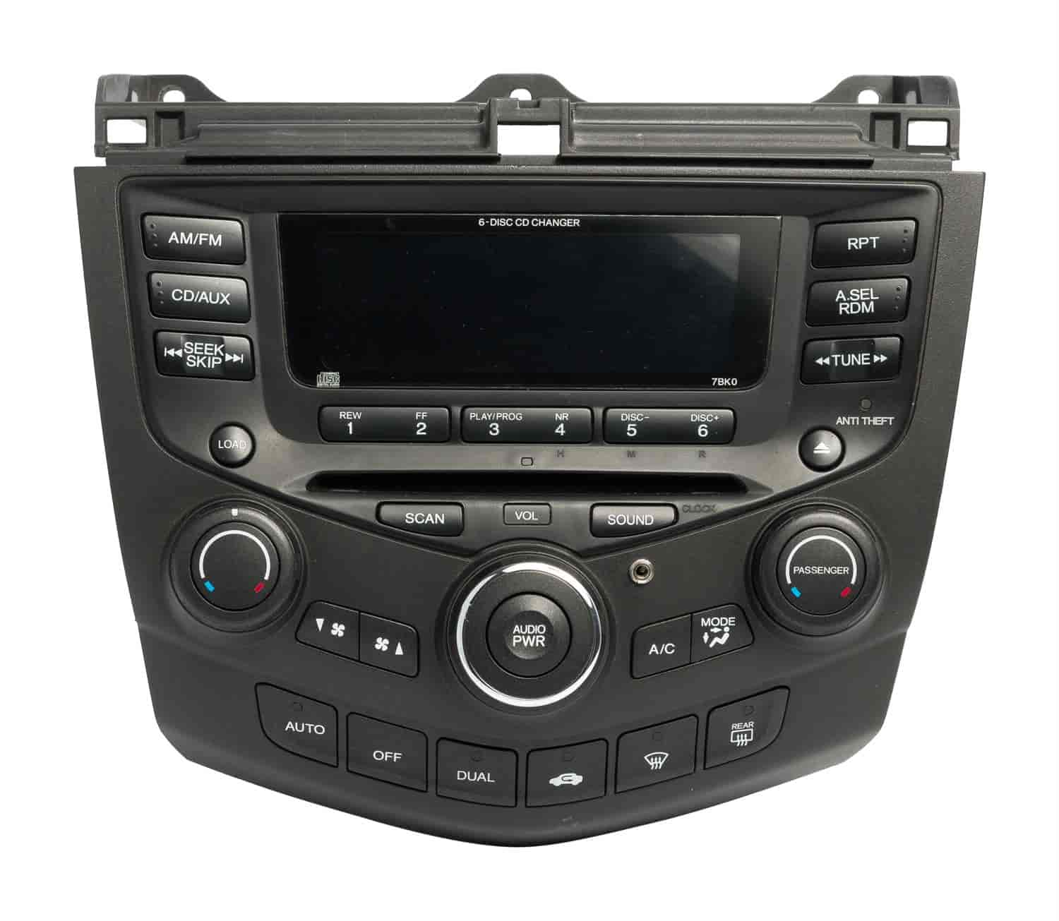 1 Factory Radio 63858321A: Replacement Radio with Temperature Controls 2003-2007  Honda Accord - JEGS