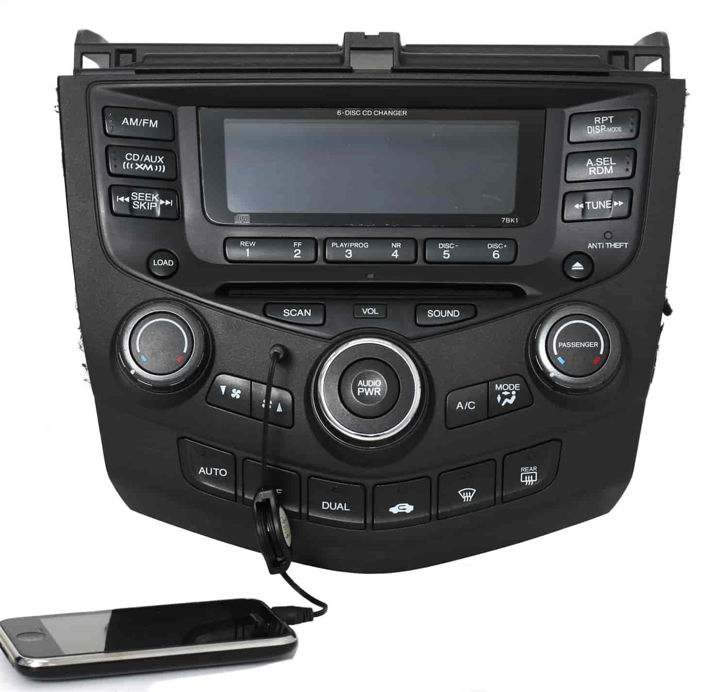 1 Factory Radio 63858480A: Replacement Radio w/Auxiliary Input for  2004-2007 Honda Accord - JEGS