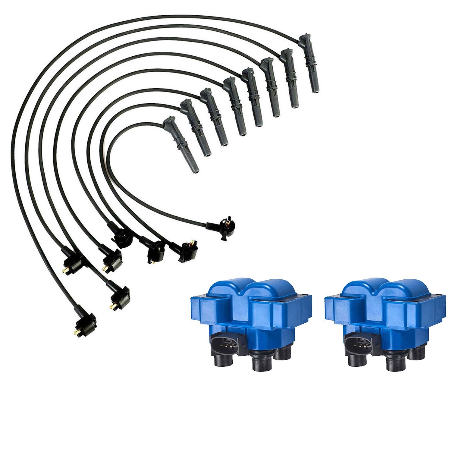 High-Performance Ignition Coil and Spark Plug Wire Kit