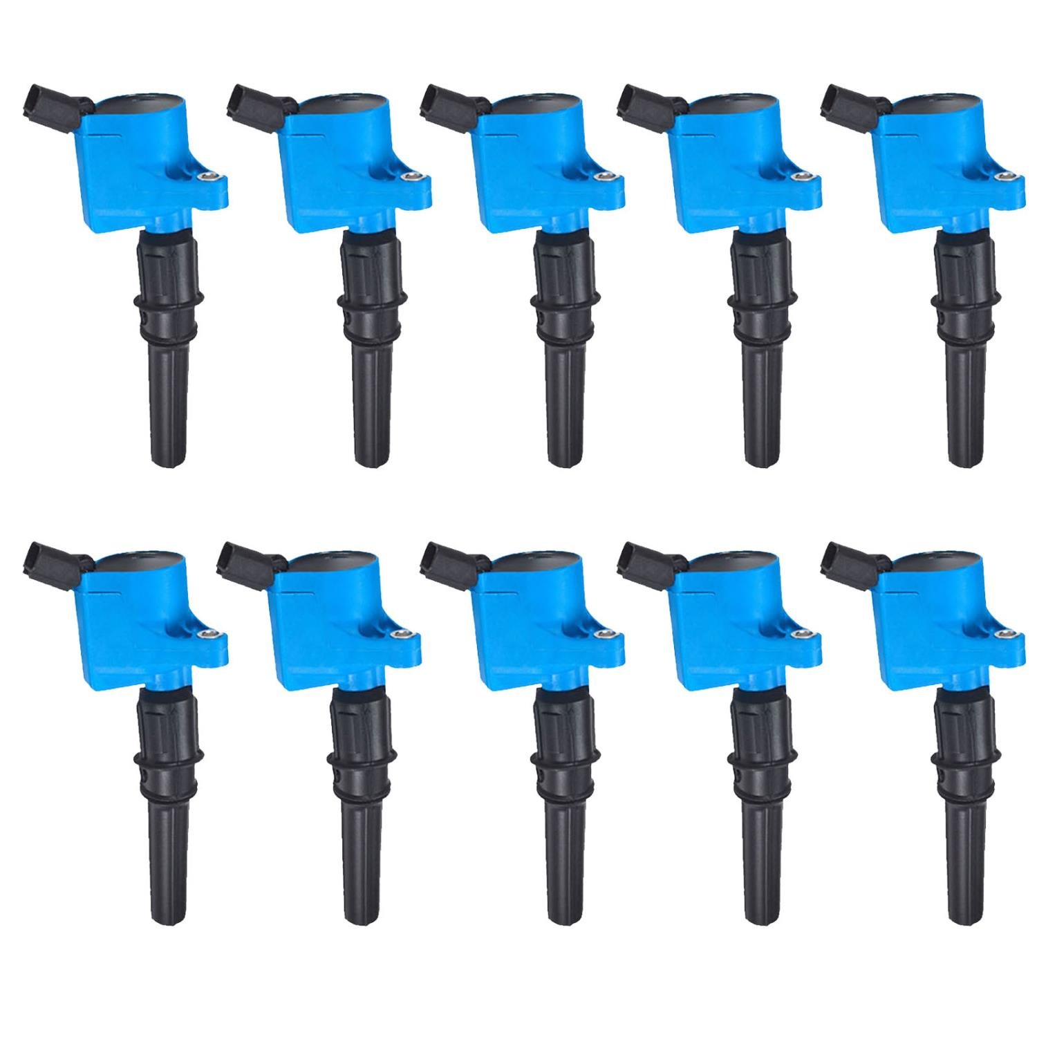 High-Performance Ignition Coils for 1998-2008 Ford F-150/E-150/Expedition [Blue]