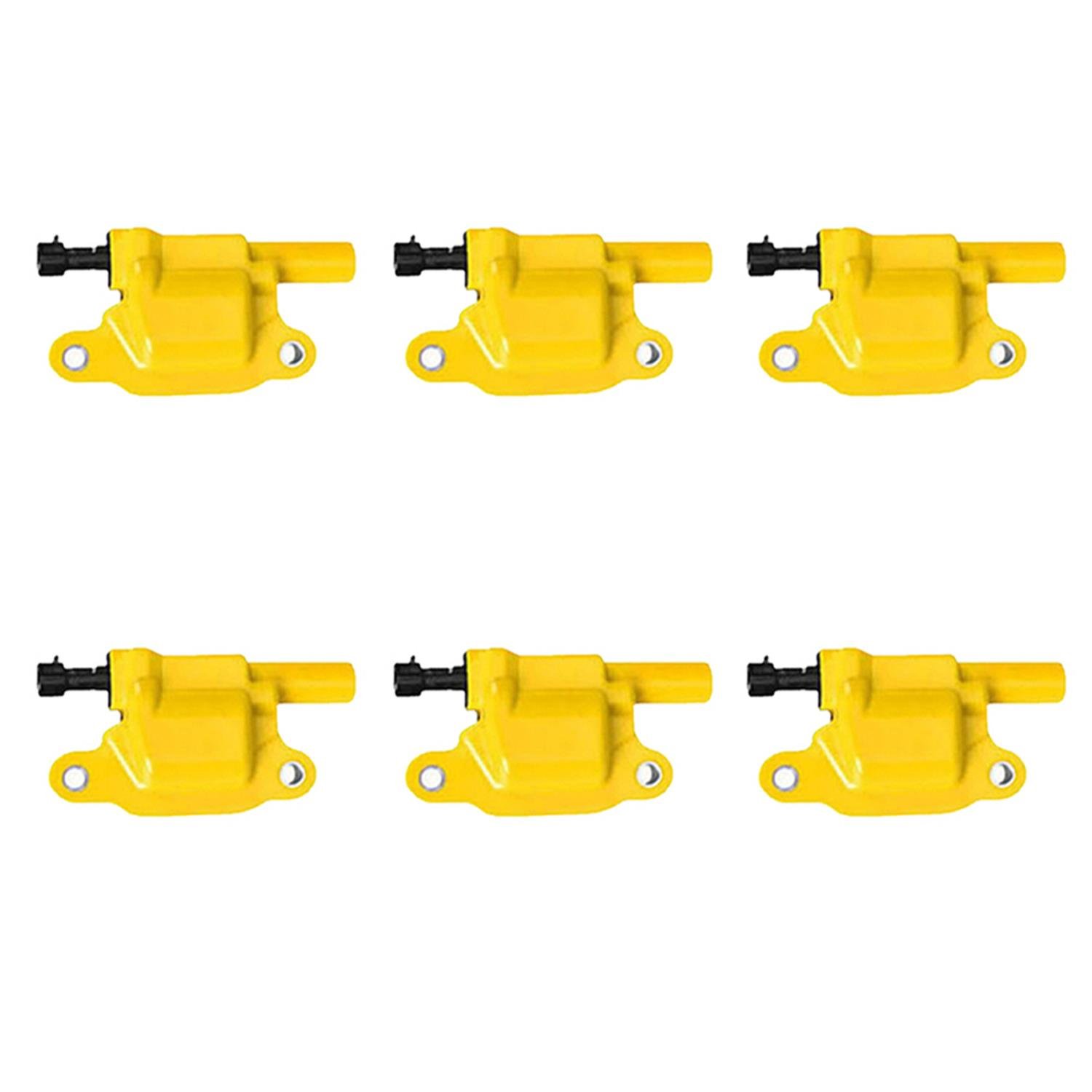 High-Performance Ignition Coils for GM V8 5.3L/6.0L/6.2L [Yellow]