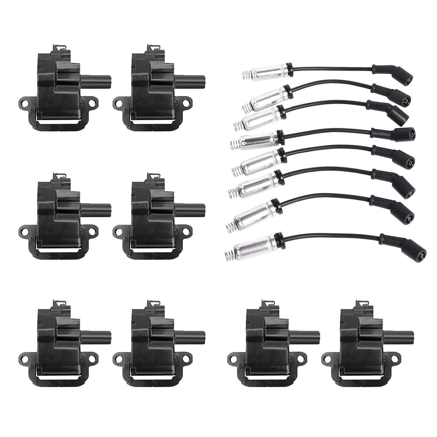 High-Performance Ignition Coil and Spark Plug Kit for GM