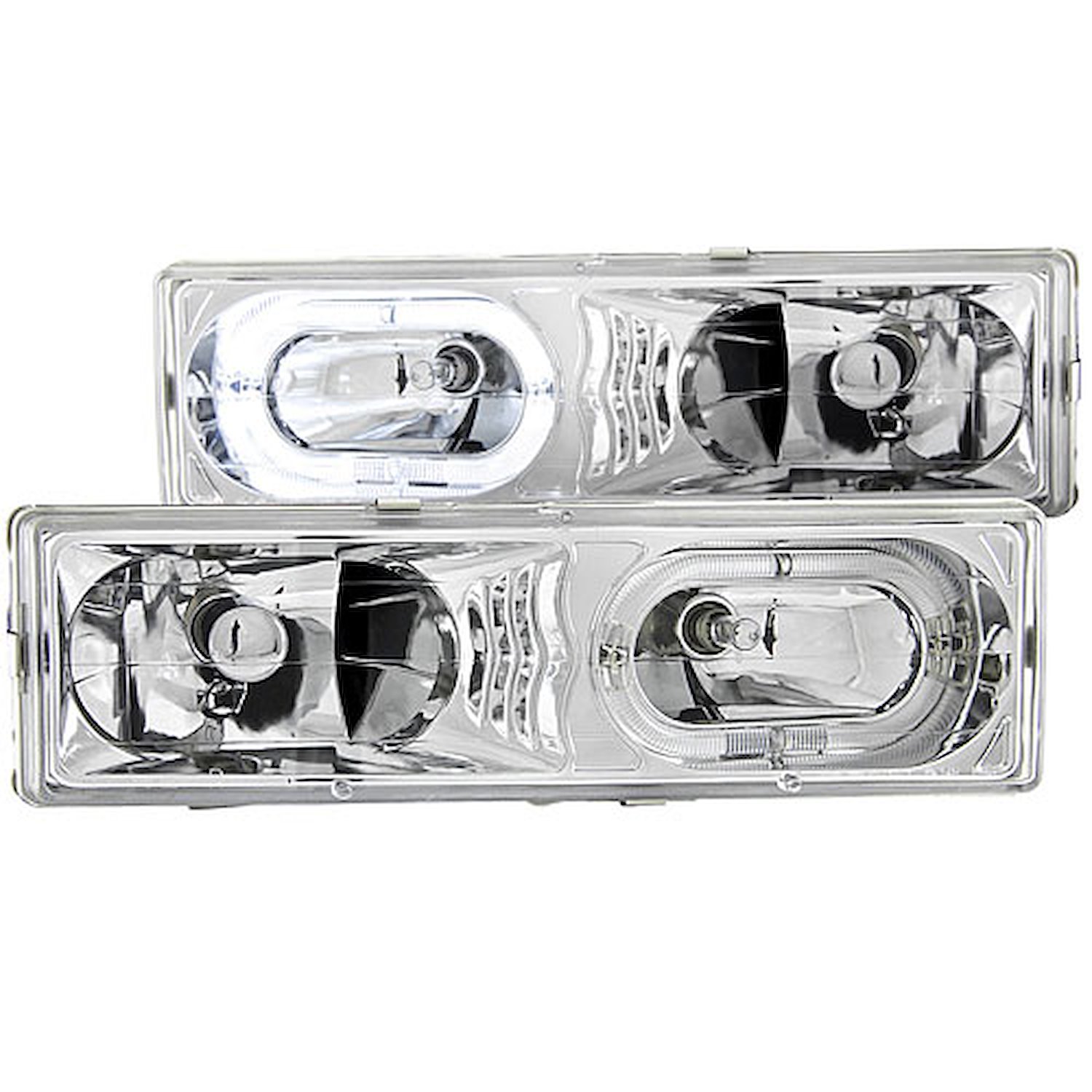 Chrome Housing Headlights 1988-1998 GM Full-Size Truck