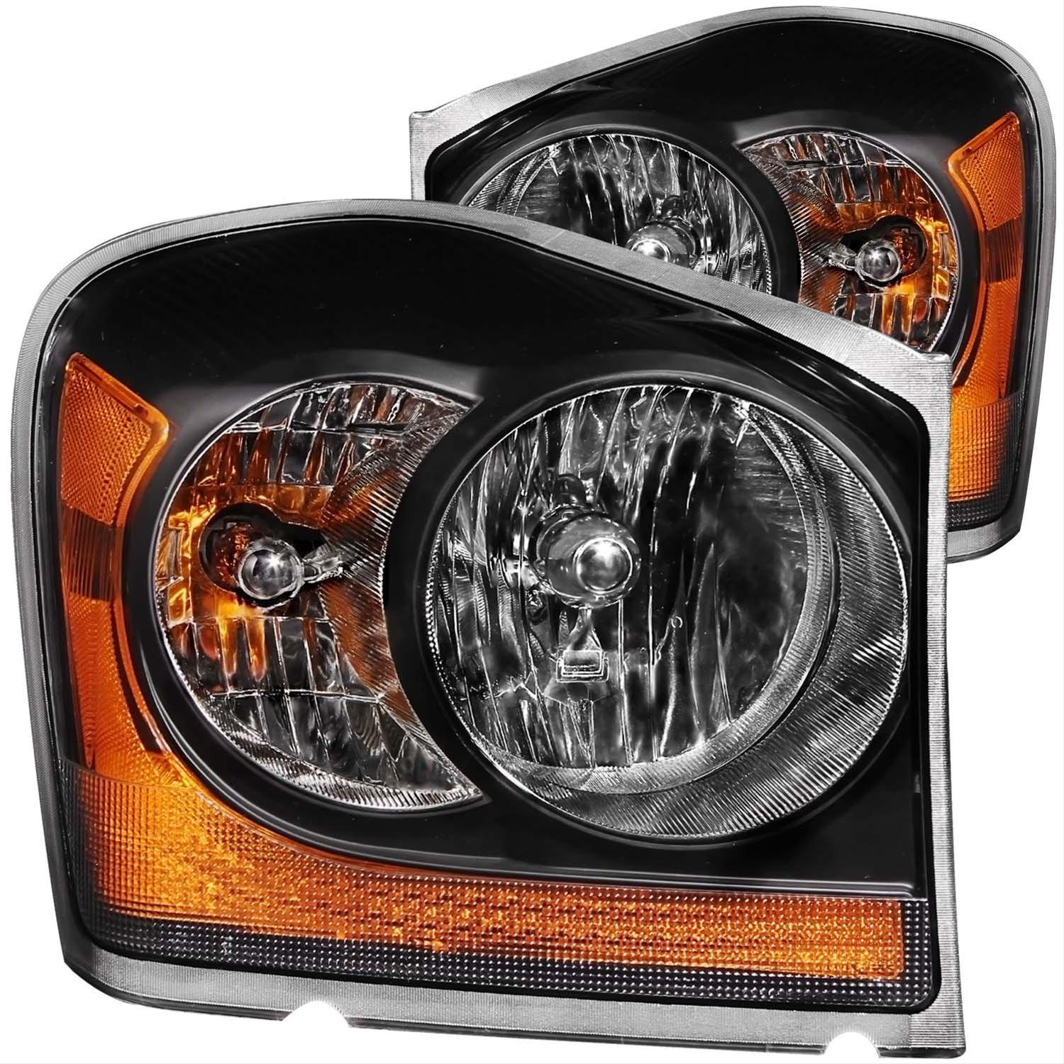 Black Housing Headlights 2004-2006 Dodge Durango