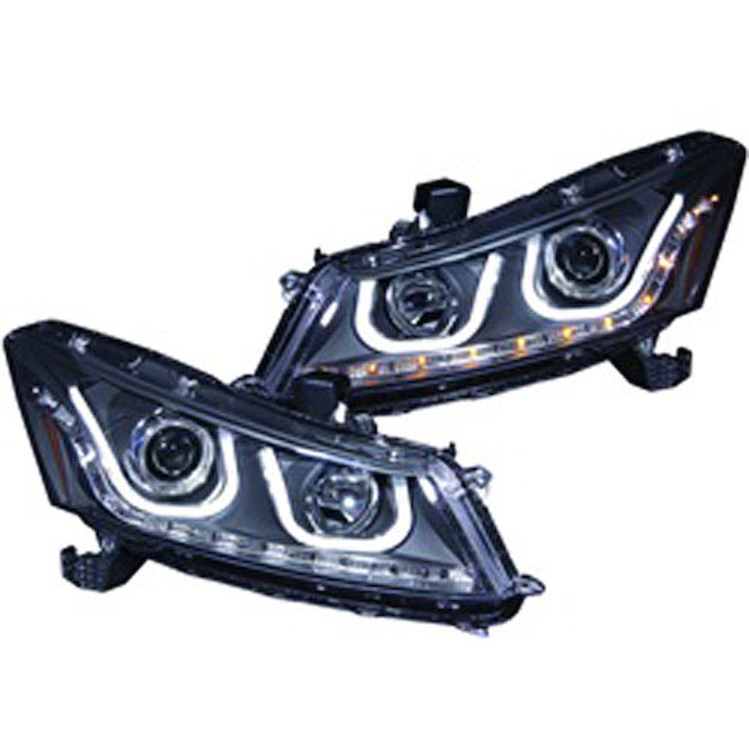 Black Housing Headlights 2008-2012 Honda Accord