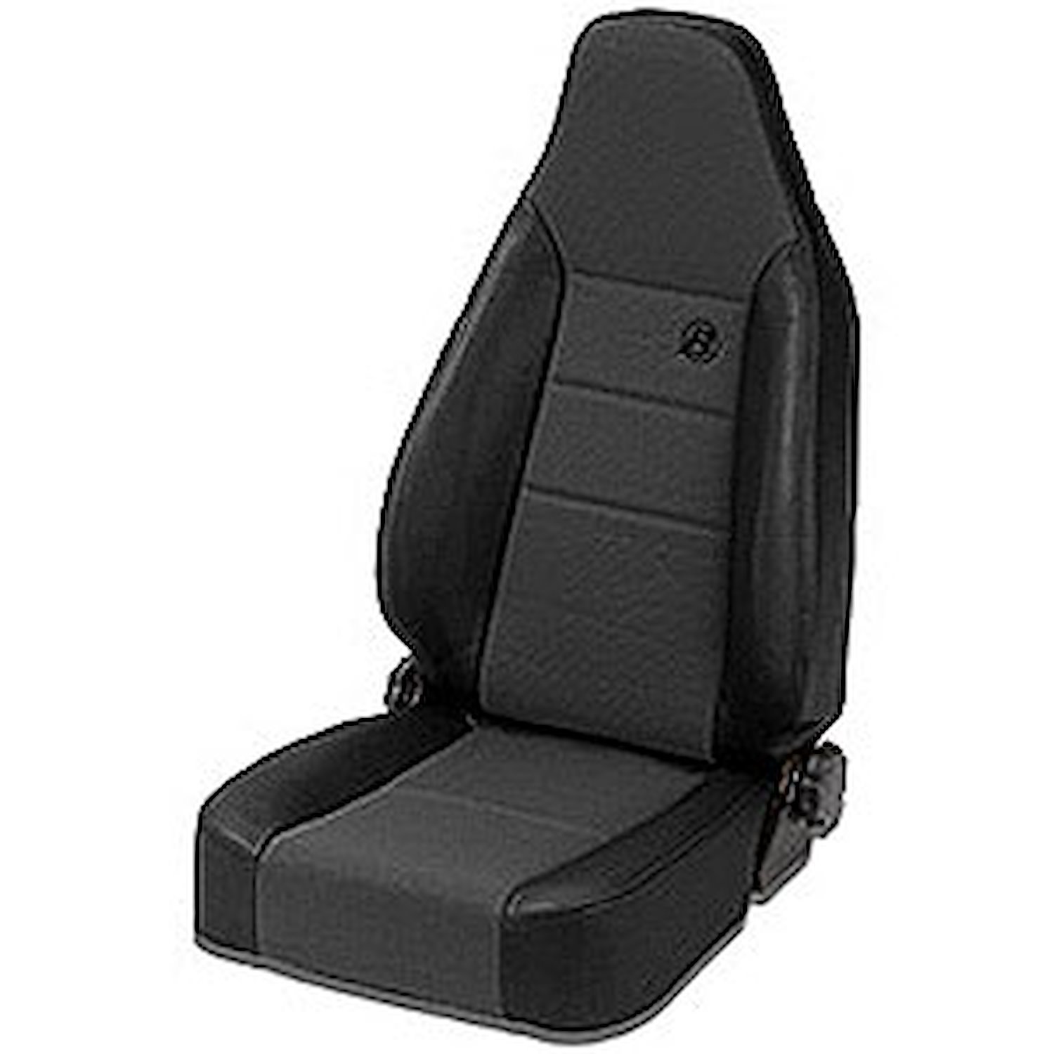 Trailmax II Sport Seat, Black Denim, Front, High-Back, Vinyl w/Center Fabric Insert, Bucket, Driver Or Pass Side