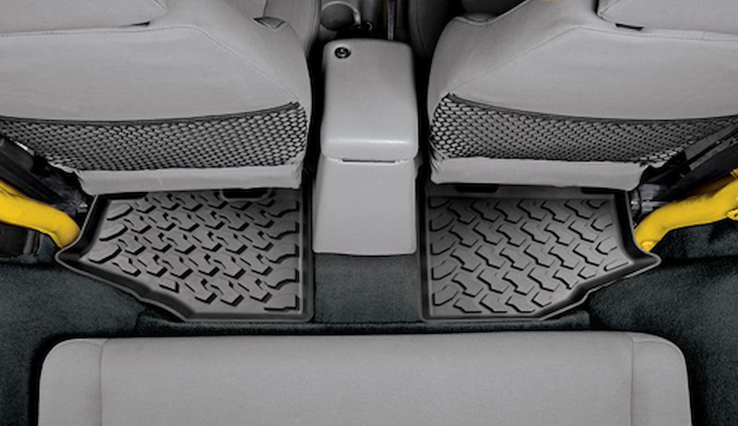 Floor Mats, Black, 2 pc., Rear, Sold As Pair,