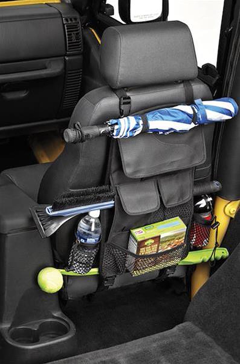 RoughRider Seat Back Organizer, Black Diamond, Requires Seat w/Headrest,