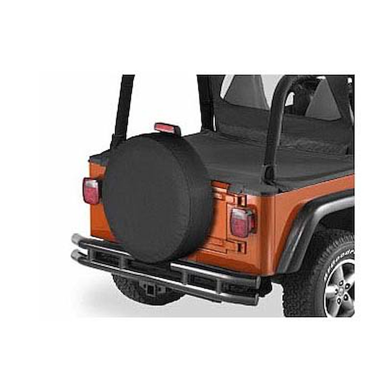 Spare Tire Cover, Black, 26.5 in. x 7.5 in., OEM Size Spare,
