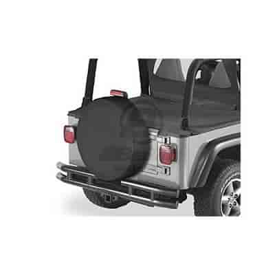Spare Tire Cover, Black Denim, X-Large, 31 in.