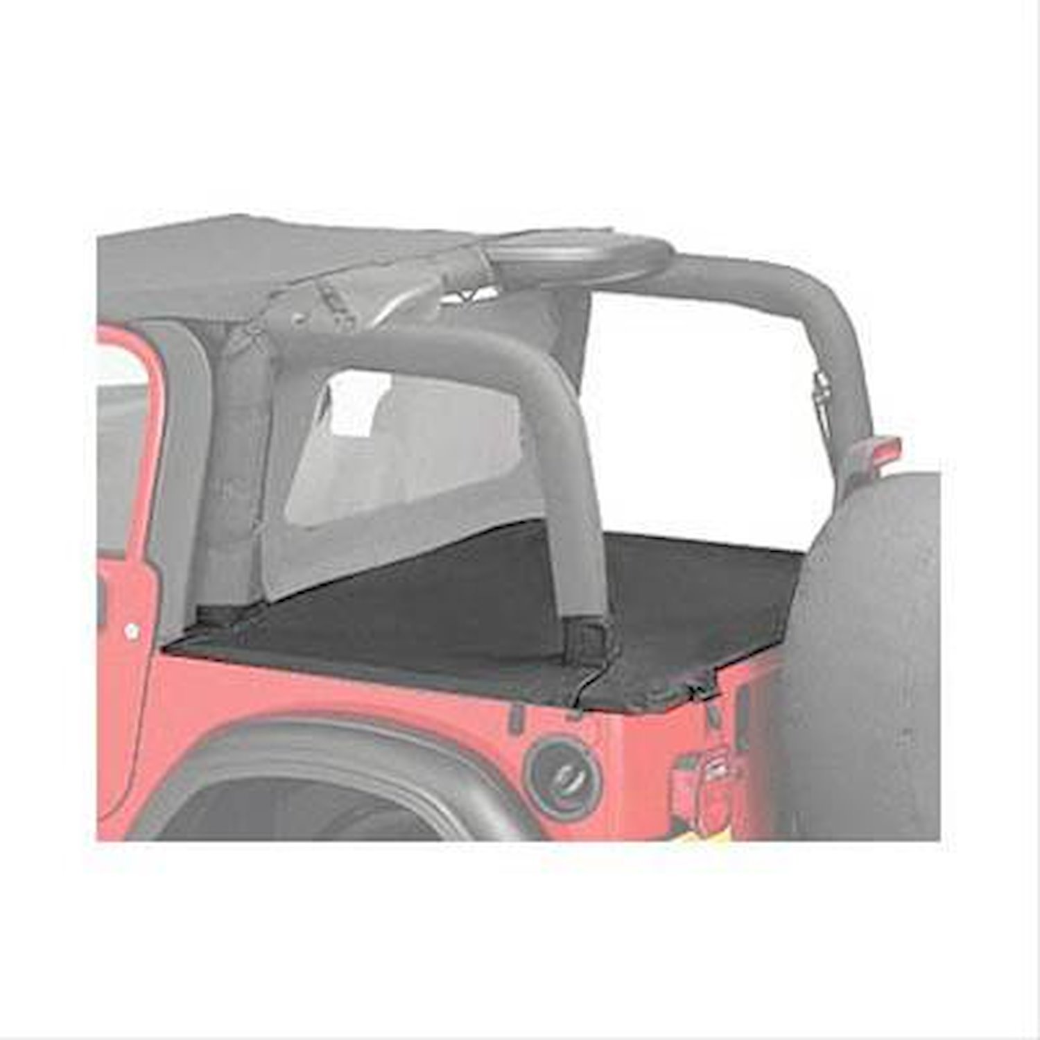 Duster Deck Cover, Black Diamond, w/Factory Soft Top
