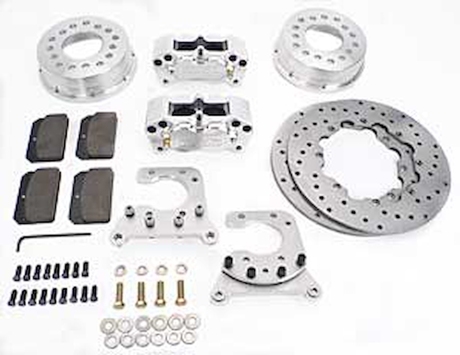 Rear Drag Race Brake Kit Small Bearing Ford Housing Ends