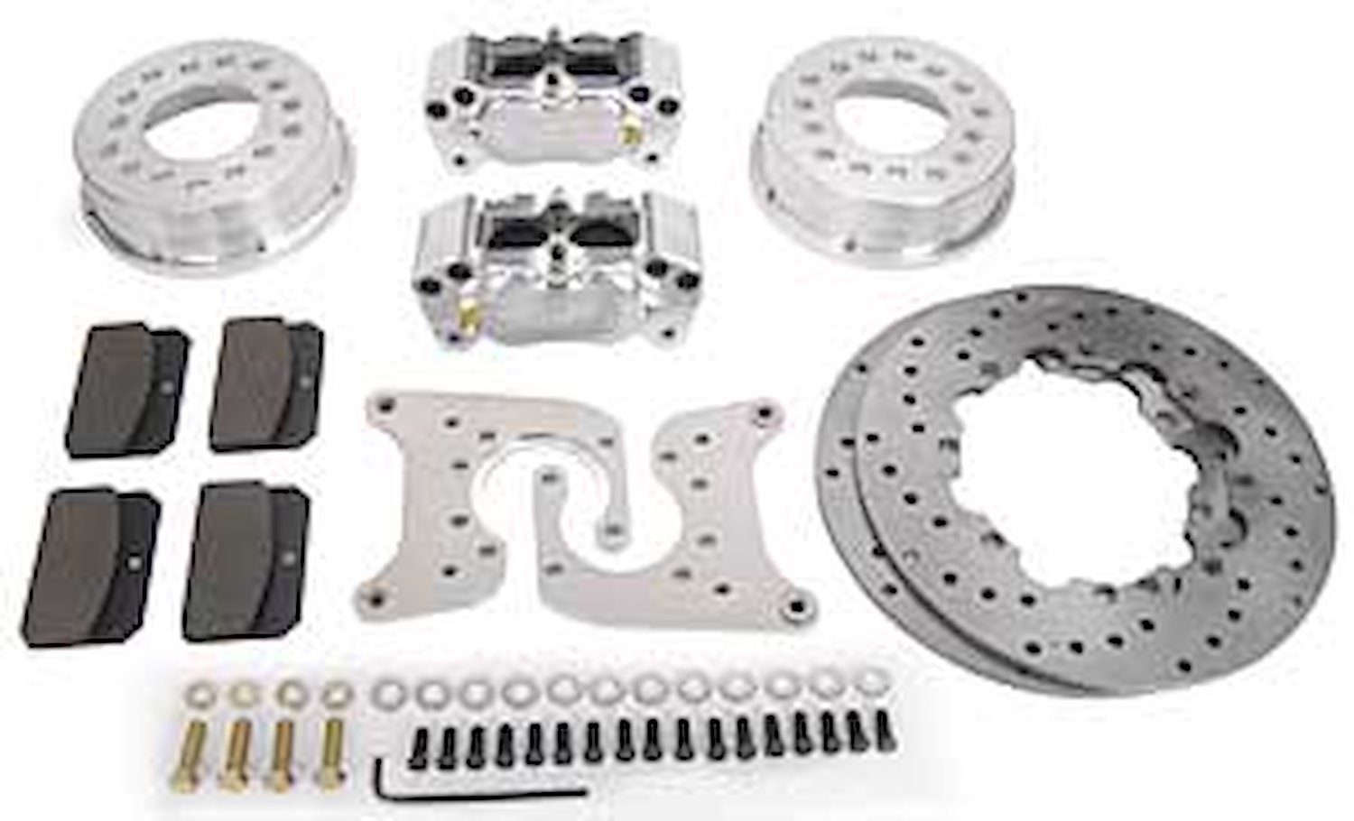 Rear Drag Race Brake Kit 8.8 Ford Housing Ends