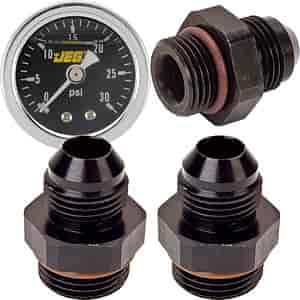 A2000 Fuel Pump Fitting & Gauge Kit (2)-08AN Inlet/Outlet Fittings