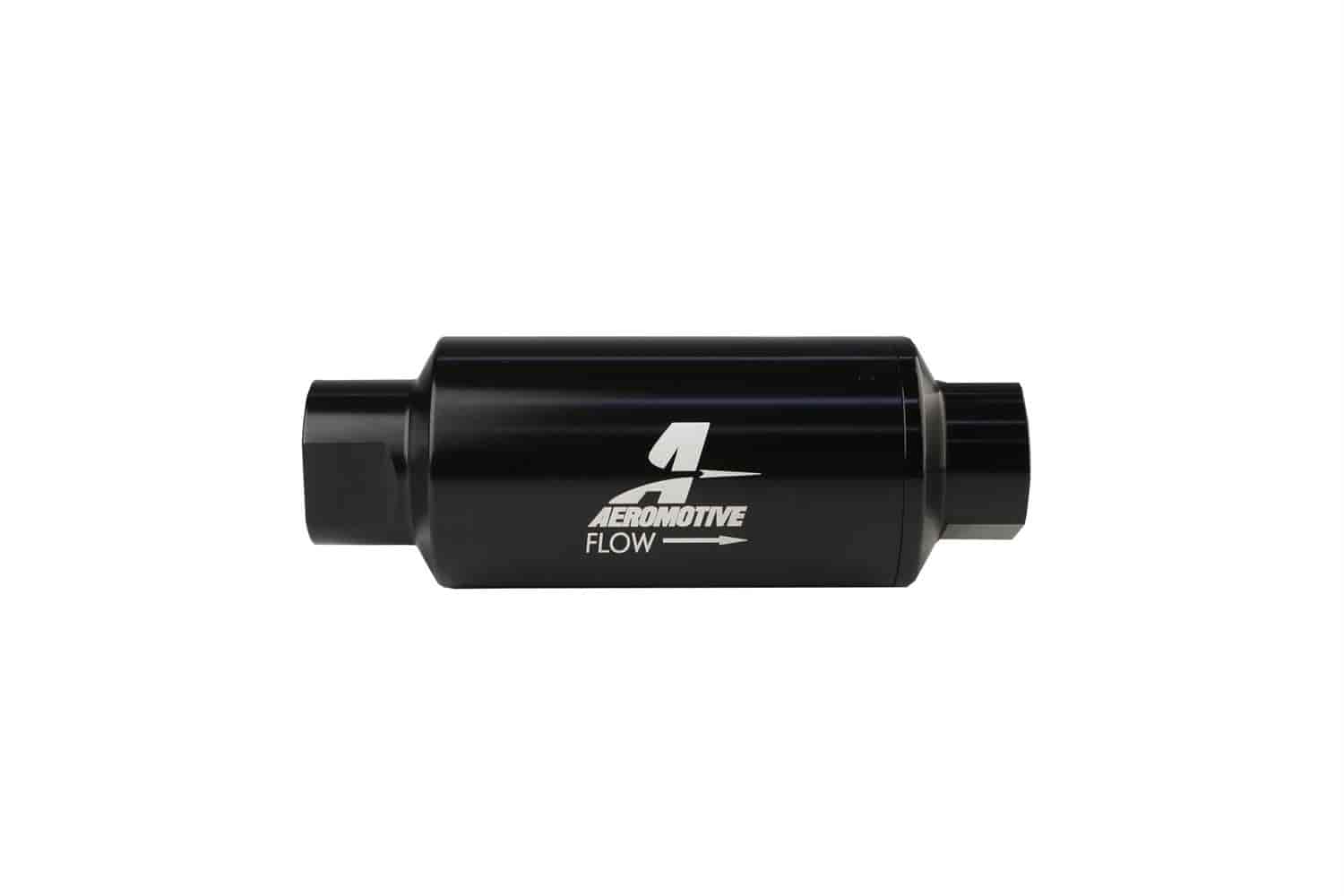 Aeromotive 12321: In-Line Fuel Filter -10AN O-Ring Inlet/Outlet Ports -  JEGS High Performance
