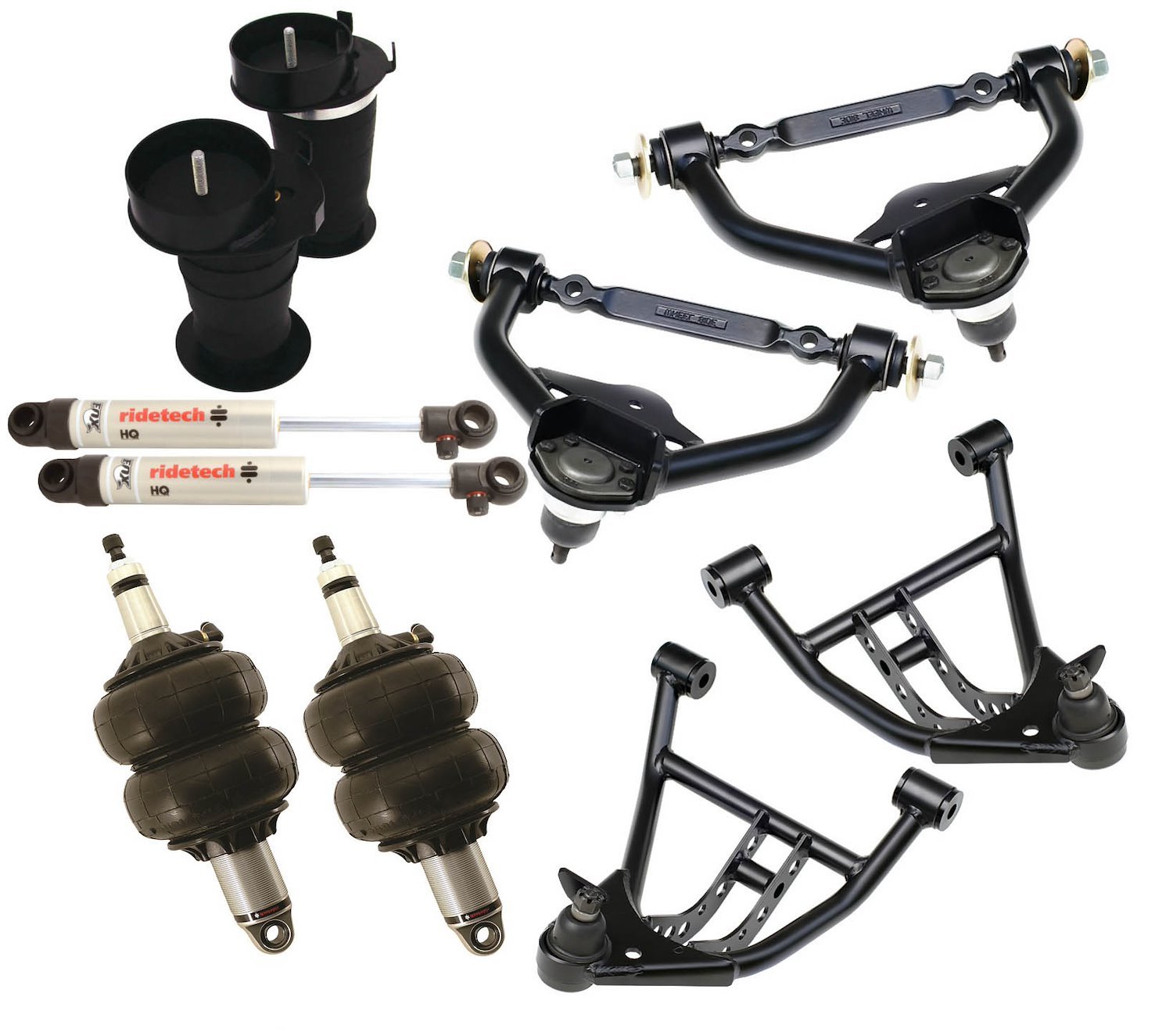 Air Suspension System for 91-96 GM B Body. Includes front HQ Series Shockwaves/ upper and lower Stro