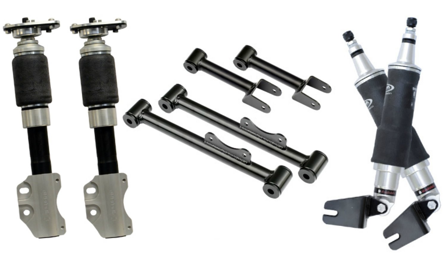 Air Suspension System for 79-89 Mustang. Includes HQ Series front Shockwaves/ HQ Series rear Shockwa