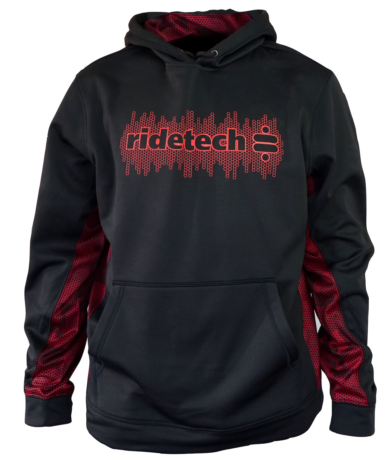 HOODIE BLACK/RED 2X