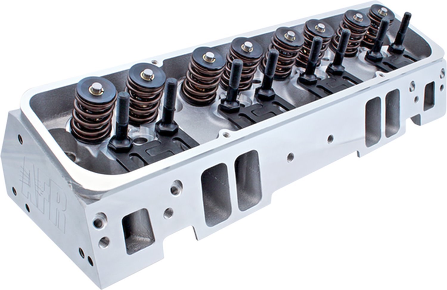 1006 Fully Assembled 195cc Enforcer Cylinder Head, Angle Plug for Small Block Chevy