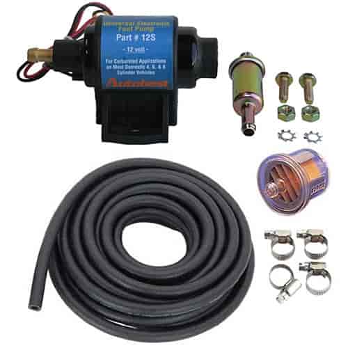 Universal Electric Fuel Pump Kit Includes: 4-7 PSI