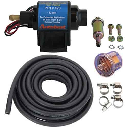 Universal Electric Fuel Pump Kit Includes: 2-3.5 PSI