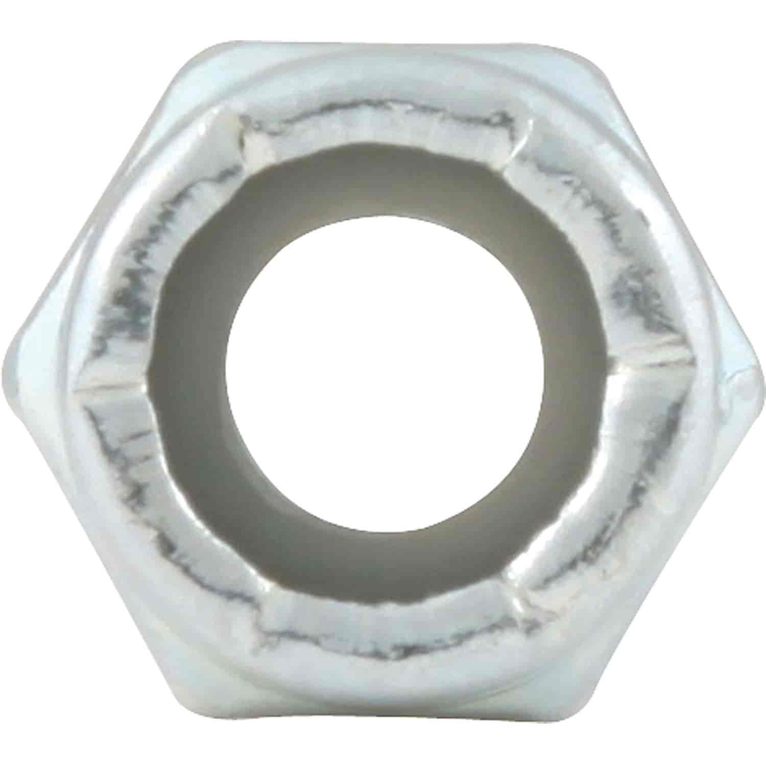 Coarse Thread Hex Nuts With Nylon Inserts 1/4"-20