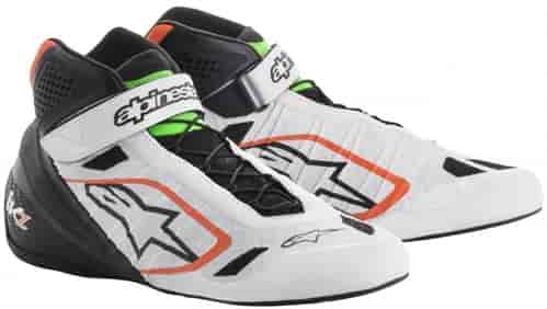 Tech 1-KZ Shoes White/Black/Orange Size 3.5