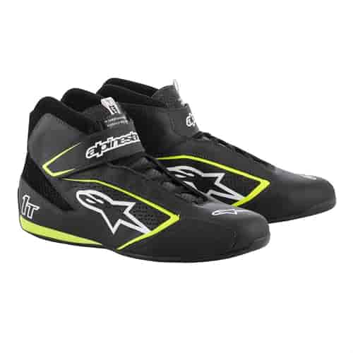 Tech-1 T Shoes Black/White/Fluorescent - Size 10