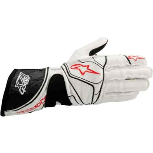 Tech 1-ZX Glove White/Red Medium