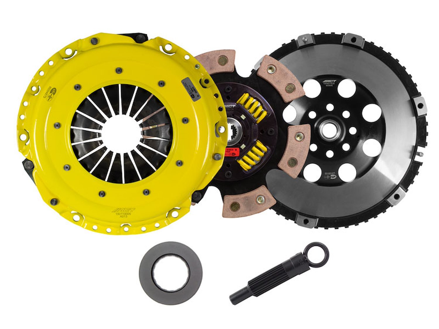 HD/Race Sprung 6-Pad Transmission Clutch Kit Fits Select Audi/Volkswagen