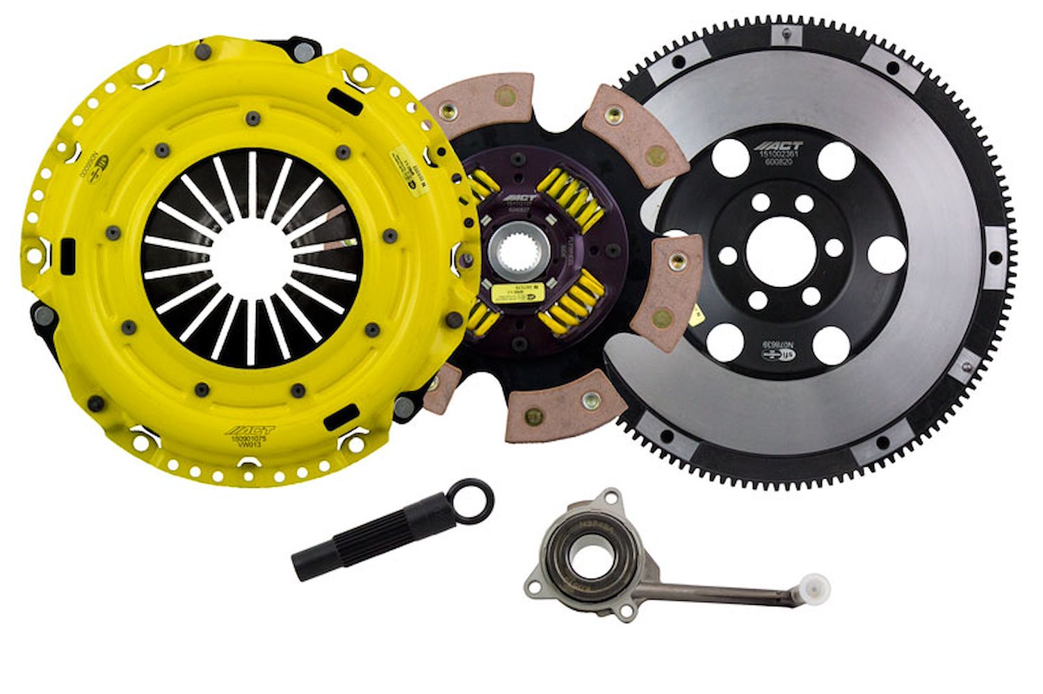 HD/Race Sprung 6-Pad Transmission Clutch Kit Fits Select Audi/Volkswagen
