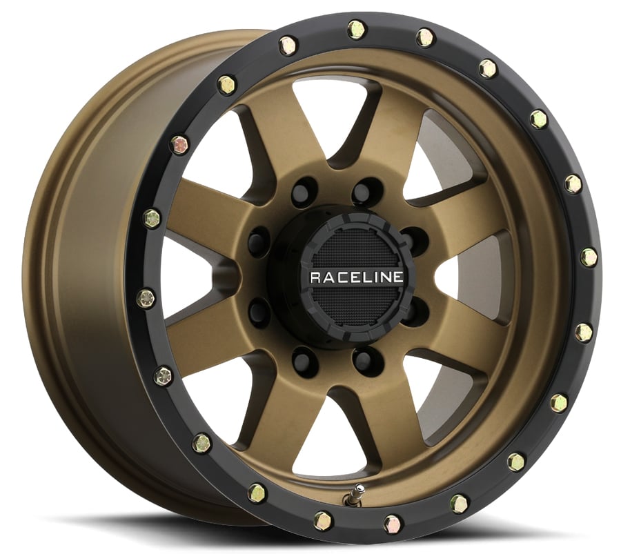 935BZ Defender Wheel Size: 20 X 9" Bolt Pattern: 6X135 mm [Bronze w/ Simulated Beadlock]