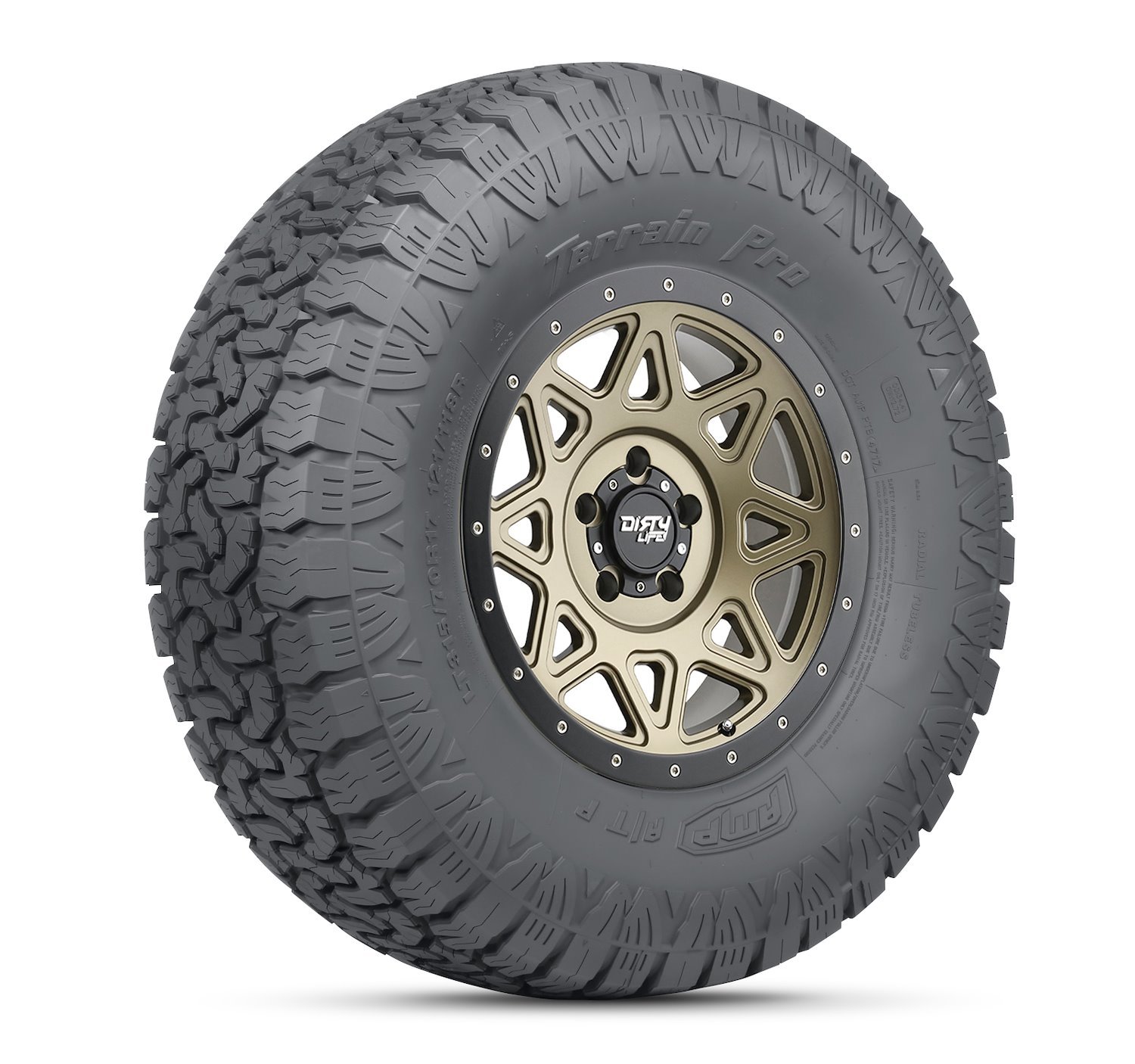 35-125020AMP/CA2 Terrain Pro A/T Truck Tire, 35X12.50R20LT