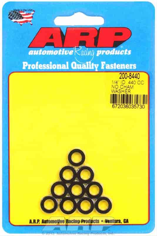 1/4 ID .440 OD no chamfer black washers