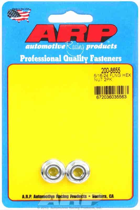 Hex Non-Serrated Flange Nuts 5/16-24"