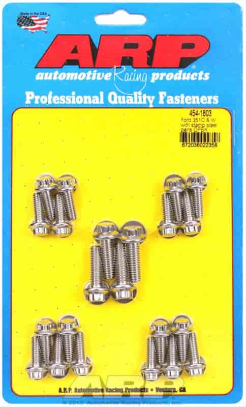 Stainless Steel Oil Pan Bolts Ford 351C/351W (With