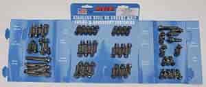 Chrome Moly Black Oxide Hex Head Fastener Kit Chevrolet 350-400 cid, small block (1986-Earlier)