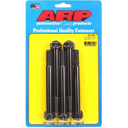 1/2 -13 x 4.750 12pt black oxide bolts