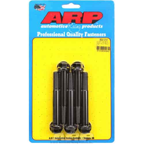 M12 x 1.50 x 90 hex black oxide bolts