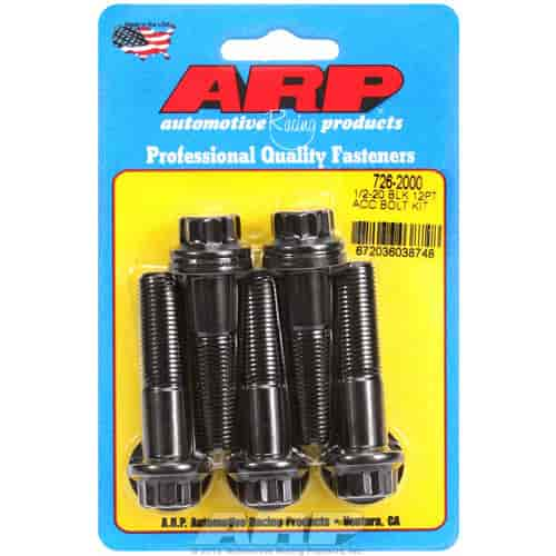 1/2 -20 x 2.000 12pt black oxide bolts