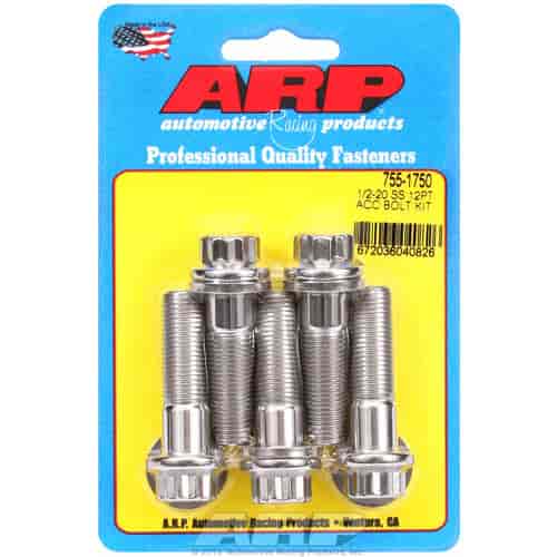 Stainless 12-Point Bolt Kit [1/2 in.-20 x 1.750