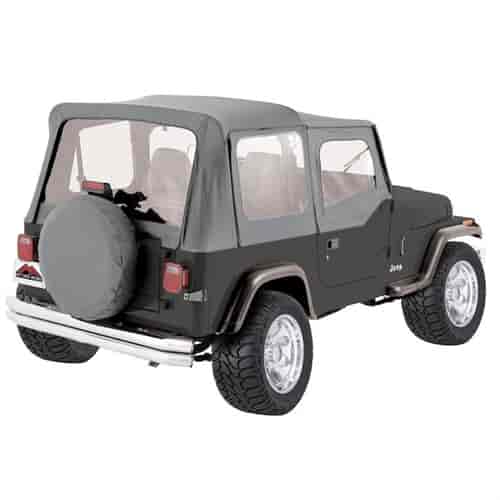 Grey Denim Replacement Soft Top for 1988-1995 Jeep Wrangler YJ