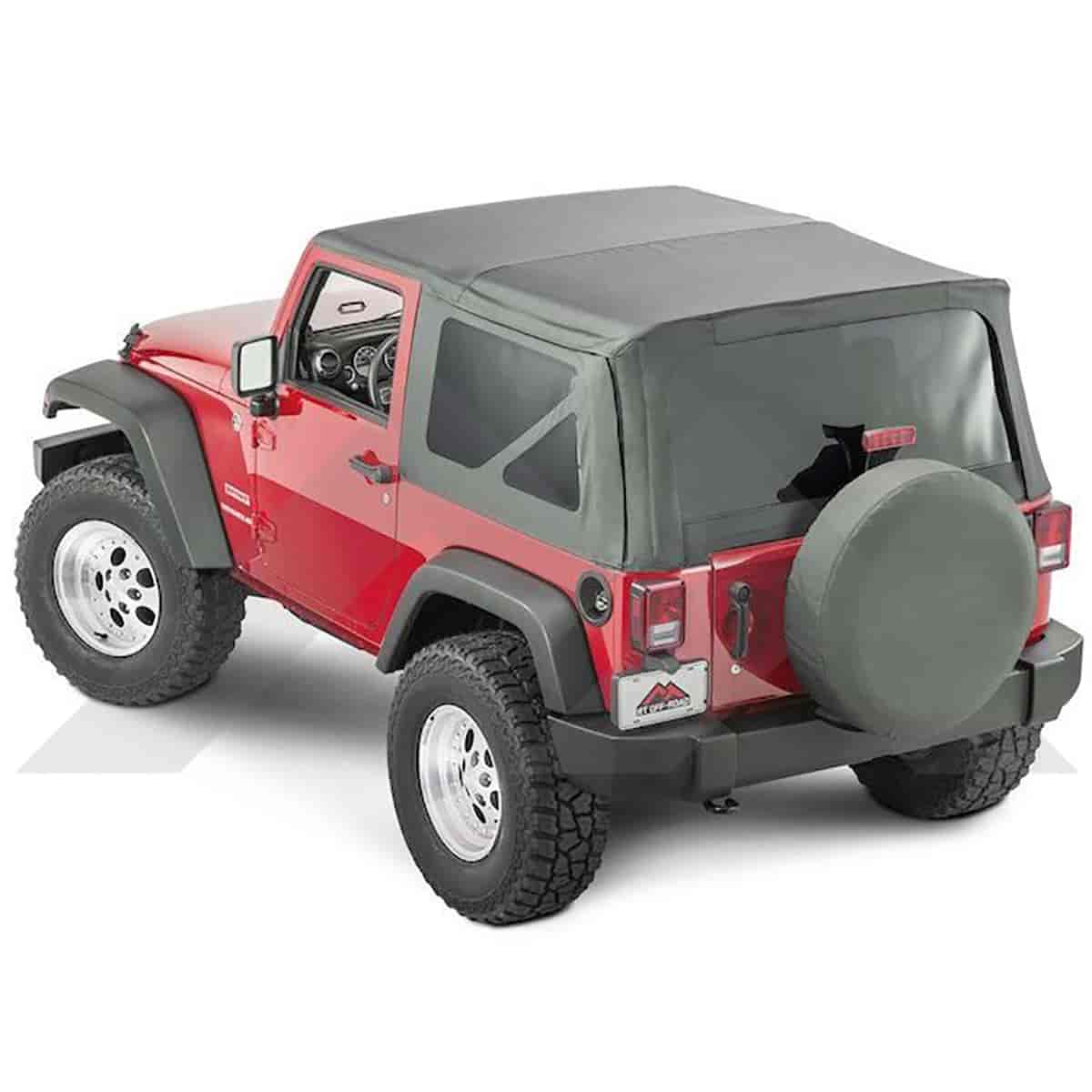 Black Diamond Replacement Soft Top w/Tinted Windows for 2013-2018 Jeep Wrangler JK 2-Door