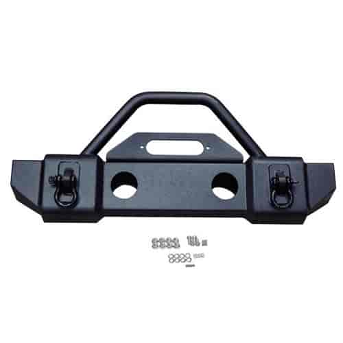 Heavy Duty Stubby Front Recovery Bumper for 2007-2017 Jeep Wrangler