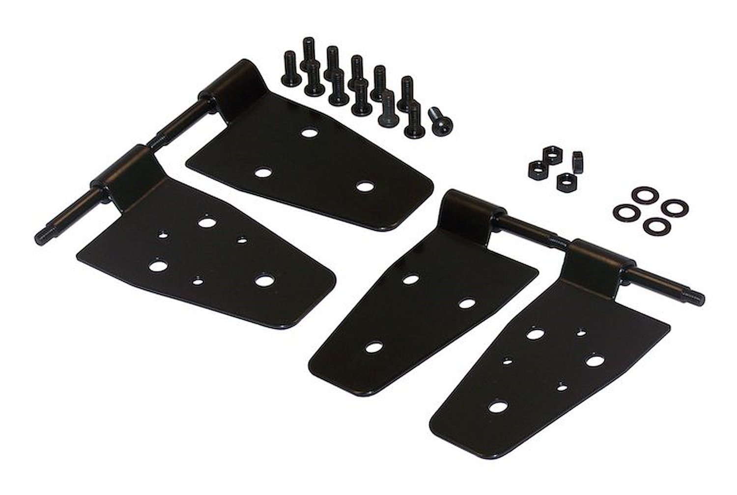 RT26003 Black Door Hinge Set for Jeep 1987-1995 YJ Wrangler w/ Half Doors & 1997-2006 TJ Wrangler;  4 Hinges